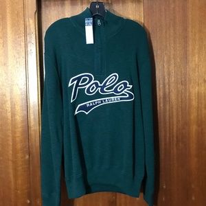Polo Ralph Lauren Varsity Half Zip Cotton Sweater